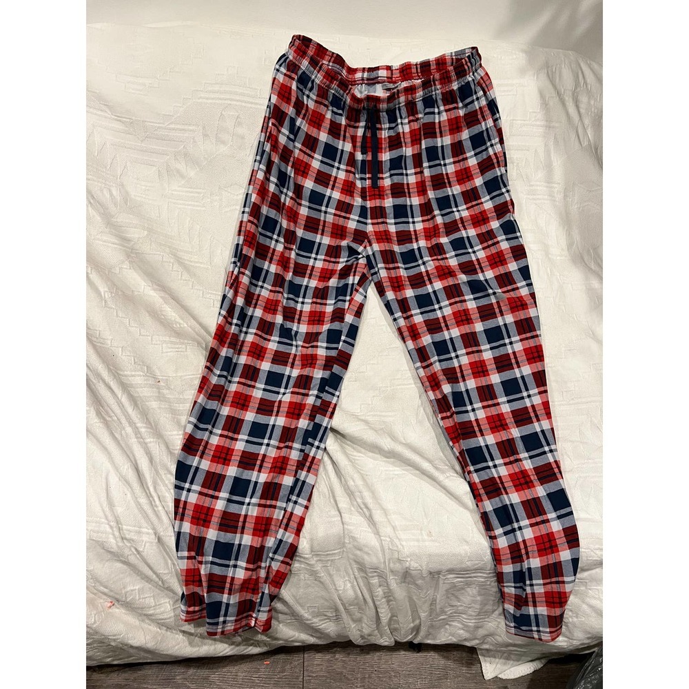 Perry Ellis Red Checkered Loungewear Sleepwear Pants Mens XL